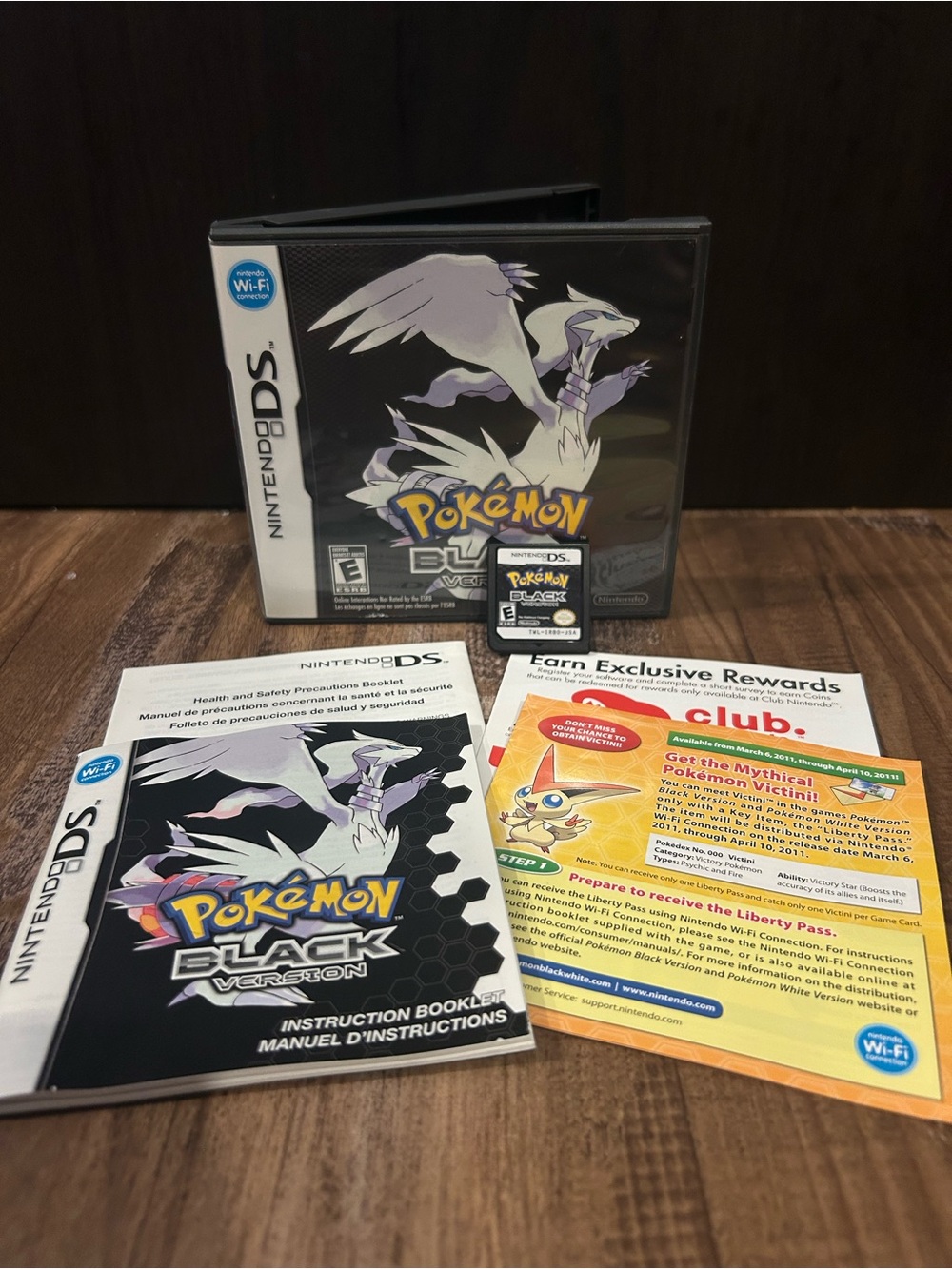 Pokemon Black Nintendo DS CIB Complete Authentic